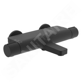 Hansa Optima - Mitigeur thermostatique de baignoire, noir mat 6513220133