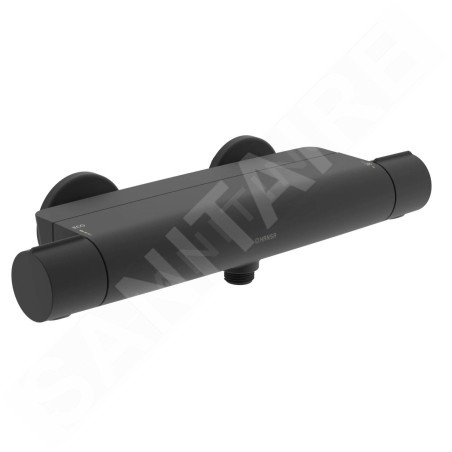 Hansa Optima - Mitigeur thermostatique de douche, noir mat 6514020133