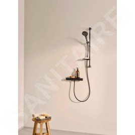 Hansa Optima - Mitigeur thermostatique de douche, noir mat 6514020133