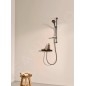Hansa Optima - Mitigeur thermostatique de douche, noir mat 6514020133