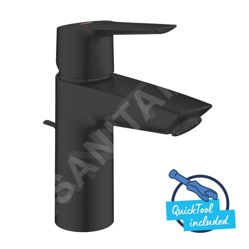 Grohe QuickFix Start - Mitigeur de lavabo avec vidage, noir mat 242092432