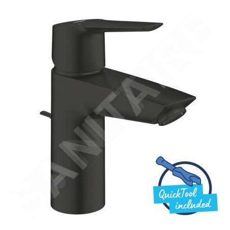 Grohe QuickFix Start - Mitigeur de lavabo avec vidage, noir mat 242092432