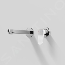 Steinberg 340 - Mitigeur de lavabo encastrable, installation à 2 trous, chrome 340 1814 3