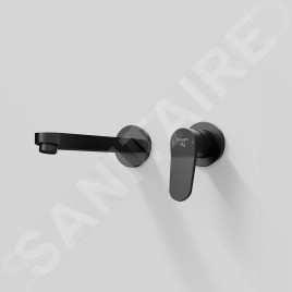 Steinberg 340 - Mitigeur de lavabo encastrable, installation à 2 trous, noir 340 1814 3 S