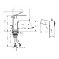 Hansgrohe Tecturis E - Mitigeur de lavabo avec vidage, CoolStart, EcoSmart, chrome 73004000