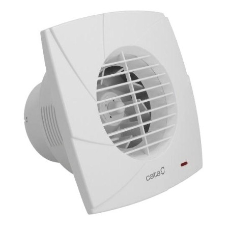 CB-100 PLUS T – Éventail d'extracteur radial avec Timer, 25W, tuyau 100mm, blanc