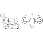 Novaservis Ferro One - Robinetterie de douche, chrome BFO7