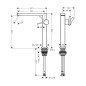 Hansgrohe Tecturis E - Mitigeur de lavabo avec vidage Push-Open, CoolStart, EcoSmart, noir mat 73073670