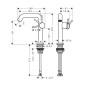 Hansgrohe Tecturis S - Mitigeur de lavabo avec vidage Push-Open, CoolStart, EcoSmart, blanc mat 73342700