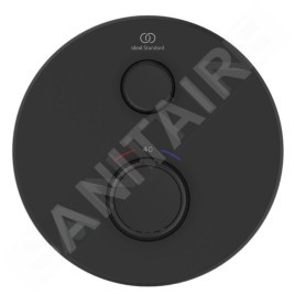 Ideal Standard CeraTherm Navigo - Mitigeur thermostatique de douche encastré, noir soyeux A7295XG