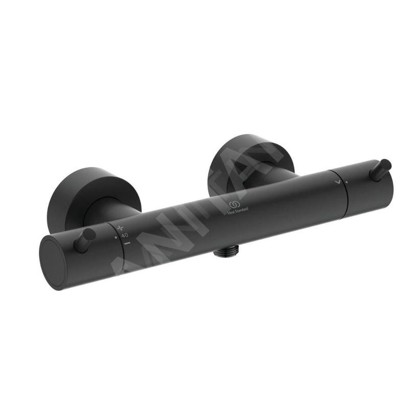 Ideal Standard CeraTherm - Mitigeur thermostatique de douche, noir soyeux A7587XG