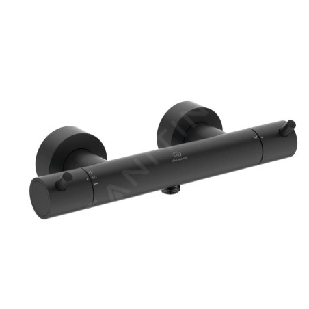 Ideal Standard CeraTherm - Mitigeur thermostatique de douche, noir soyeux A7587XG