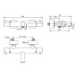 Ideal Standard CeraTherm - Mitigeur thermostatique bain, noir soyeux A7588XG