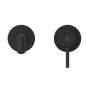 Ideal Standard Ceraline Nuovo - Mitigeur de lavabo encastré, 2 trous, noir soyeux BD764XG