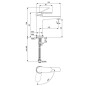 Ideal Standard Cerafine Nuovo - Mitigeur de lavabo, BlueStart, chrome BD770AA