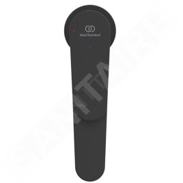 Ideal Standard Cerafine Nuovo - Mitigeur de lavabo avec bonde ClickClack, BlueStart, noir soyeux BD772XG