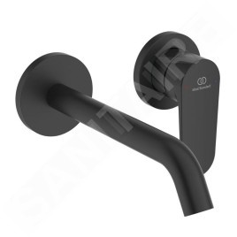 Ideal Standard Cerafine Nuovo - Mitigeur de lavabo encastré, 2 trous, noir soyeux BD776XG