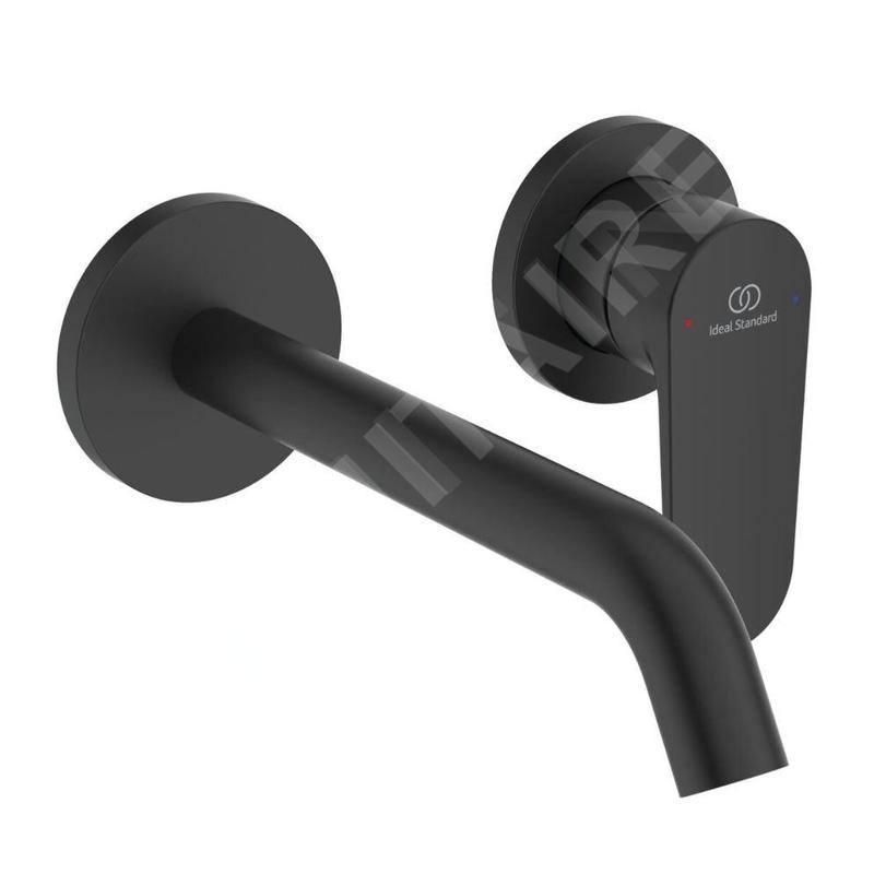 Ideal Standard Cerafine Nuovo - Mitigeur de lavabo encastré, 2 trous, noir soyeux BD776XG