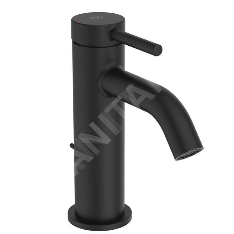 Ideal Standard Ceraline Nuovo - Mitigeur lavabo avec bonde, noir soyeux BD846XG