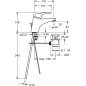 Hansa Mix - Mitigeur de lavabo, chrome 01092183 Hansa Mix - Mitigeur de lavabo, chrome 01092183