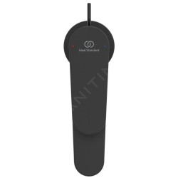 Ideal Standard Cerafine Nuovo - Mitigeur lavabo avec bonde, noir soyeux BD908XG