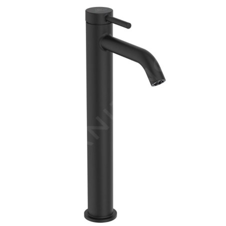 Ideal Standard Ceraline Nuovo - Mitigeur de lavabo avec bonde ClickClack, BlueStart, noir soyeux BD960XG