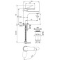 Ideal Standard Cerafine Nuovo - Mitigeur de lavabo avec bonde ClickClack, BlueStart, chrome BD965AA