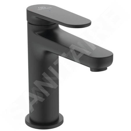 Ideal Standard Cerafine Nuovo - Mitigeur de lavabo avec bonde ClickClack, BlueStart, noir soyeux BD965XG