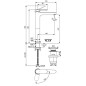 Ideal Standard Cerafine Nuovo - Mitigeur de lavabo avec bonde ClickClack, BlueStart, chrome BD966AA