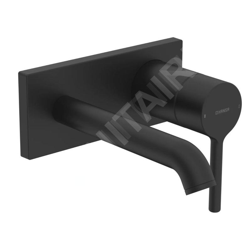 Hansa Vantis Style - Mitigeur de lavabo encastré, noir mat 5480210733