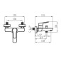 Novaservis Metalia 54 - Mitigeur de baignoire, chrome 54020/1,0