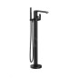 Ravak Flat - Mitigeur de baignoire pour montage au sol, noir X070441