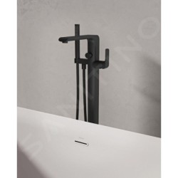 Ravak Flat - Mitigeur de baignoire pour montage au sol, noir X070441