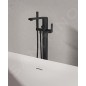 Ravak Flat - Mitigeur de baignoire pour montage au sol, noir X070441