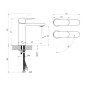 Ravak Chrome II - Mitigeur de lavabo, BeCool, chrome X070448
