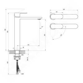Ravak Chrome II - Mitigeur de lavabo, BeCool, chrome X070449