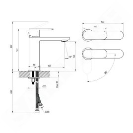 Ravak Chrome II - Mitigeur de lavabo, BeCool, chrome X070460