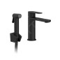 Ravak Chrome II - Mitigeur de lavabo avec douchette de bidet, noir X070462