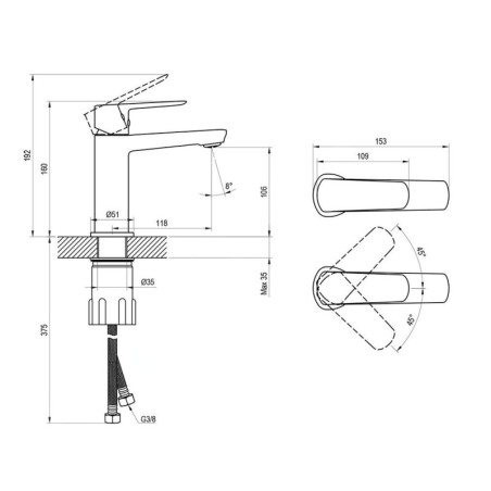 Ravak Robinetterie - Mitigeur de lavabo, chrome X070470
