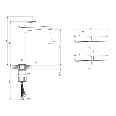 Ravak Robinetterie - Mitigeur de lavabo, chrome X070472