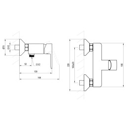 Ravak Robinetterie - Mitigeur de douche, noir X070492
