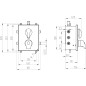 Novaservis Metalia 57 - Mitigeur thermostatique à encastrer pour 3 sorties avec corps d’encastrement, chrome BOX57052RXT,0 Novaservis Metalia 57 - Mitigeur thermostatique à encastrer pour 3 sorties avec corps d’encastrement, chrome BOX57052RXT,0