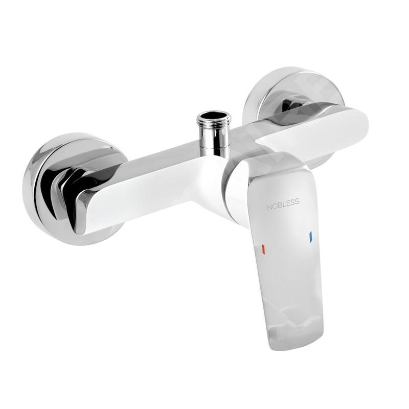 Novaservis Nobless Tina - Robinetterie de douche, blanc/chrome 38062/1,1