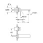 Grohe Eurocube - Mitigeur thermostatique 2 trous, chrome 19895000 Grohe Eurocube - Mitigeur thermostatique 2 trous, chrome 19895000