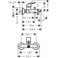 Hansgrohe Logis - Mitigeur de baignoire, chrome 71400000 Hansgrohe Logis - Mitigeur de baignoire, chrome 71400000