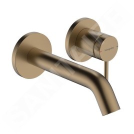 Hansgrohe Tecturis S - Mitigeur de lavabo encastré, avec vidage, installation à 2 trous, EcoSmart, bronze brossé 73350140