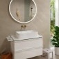 Hansgrohe Tecturis S - Mitigeur de lavabo encastré, avec vidage, installation à 2 trous, EcoSmart, bronze brossé 73350140