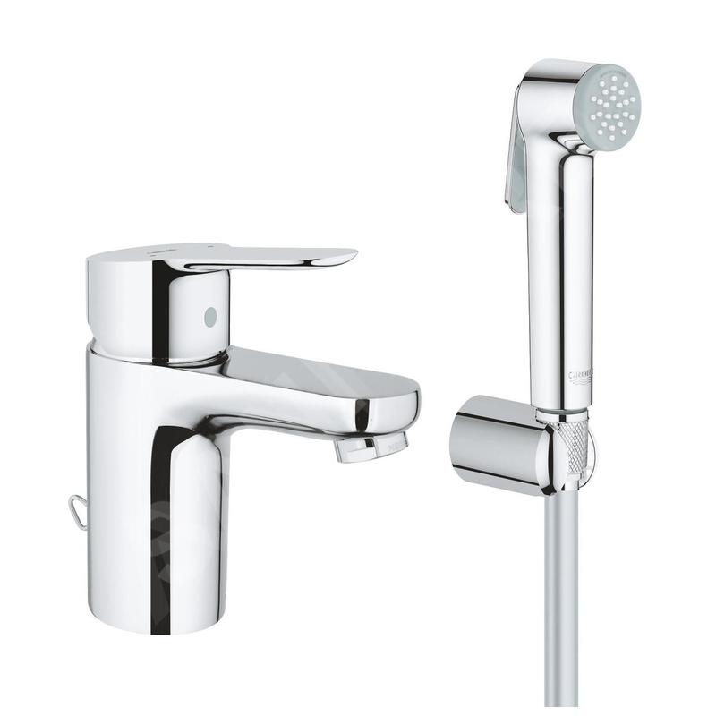 Grohe BauEdge - Mitigeur de lavabo avec douchette de bidet, chrome 23757000 Grohe BauEdge - Mitigeur de lavabo avec douchette de bidet, chrome 23757000