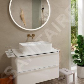 Hansgrohe Tecturis S - Mitigeur de lavabo encastré, avec vidage, installation à 2 trous, EcoSmart, bronze brossé 73351140