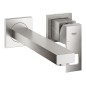Grohe Eurocube - Mitigeur de lavabo encastré, installation 2 trous, supersteel 23447DC0